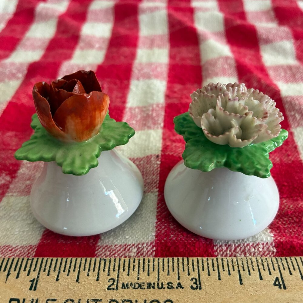Petite Flower Salt & Pepper Shakers from Japan